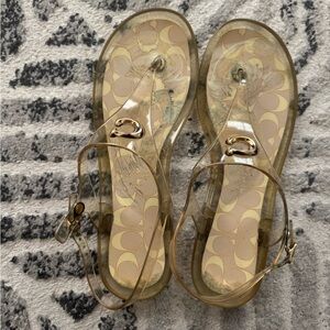 SZ 11 coach jelly sandals